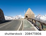 The Fuscher Toerl tower at the Grossglockner high alpine road