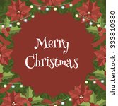 merry christmas background.... | Shutterstock .eps vector #333810380