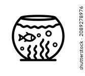 aquarium linear icon. flat line ... | Shutterstock .eps vector #2089278976