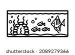 aquarium linear icon. flat line ... | Shutterstock .eps vector #2089279366