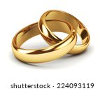 A Pair Of Gold Wedding Rings