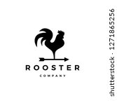 Rooster Logo Vector Arrow Icon...