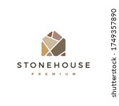 Stone House Logo Vector Icon...