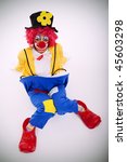 Funny Clown Sited On The Floor...
