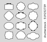 various of frame shapes for... | Shutterstock .eps vector #519252739