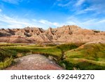 This image captured the spectacular formations of the Badlands National Park in South Dakota.