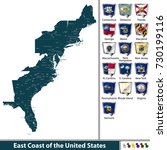 Vector Set Of East Coast Of The ...
