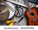 A group of musical instruments...
