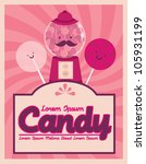 Candy Template Vector...