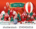 christmas toy land town... | Shutterstock .eps vector #1543426316