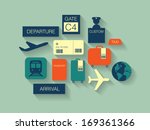 airport icons  travel icons... | Shutterstock .eps vector #169361366