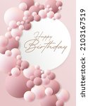 pastel balloons happy birthday... | Shutterstock .eps vector #2103167519