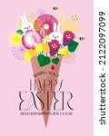 easter celebration design... | Shutterstock .eps vector #2122097099