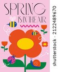 springtime design template... | Shutterstock .eps vector #2122489670