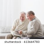 Two Elderly Men Indoor