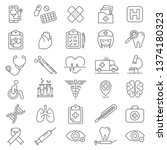 medical icon set | Shutterstock .eps vector #1374180323