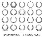 set of black and white... | Shutterstock .eps vector #1422027653