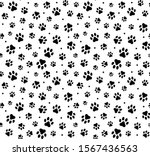 cat paw dog paw kitten vector... | Shutterstock .eps vector #1567436563