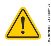 hazard warning attention sign... | Shutterstock .eps vector #1684809403