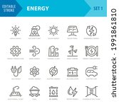 energy icons   vector line... | Shutterstock .eps vector #1991861810