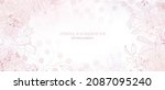 blush pink watercolor fluid... | Shutterstock .eps vector #2087095240