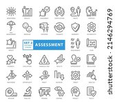 assessment   outline icon set ... | Shutterstock .eps vector #2146294769