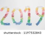 Multi colored 2019 numbers for...