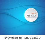 vector abstract smooth color... | Shutterstock .eps vector #687333610