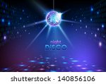 disco ball background | Shutterstock .eps vector #140856106