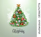 christmas concept design.... | Shutterstock .eps vector #1836674776