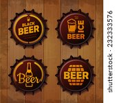 bottle cap design. beer labels | Shutterstock .eps vector #232333576