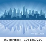 philadelphia pennsylvania city... | Shutterstock .eps vector #1061567210