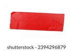 Small photo of A piece of general purpose vinyl red tape isolated on white