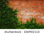 Leaf wall orange brick