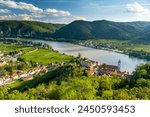 Panorama of wachau valley with...