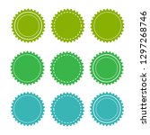 eco green badges and labels.... | Shutterstock . vector #1297268746