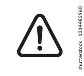 exclamation danger sign . the... | Shutterstock .eps vector #1314482960