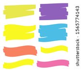 yellow marker text selection.... | Shutterstock . vector #1565774143
