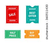 sale tickets in retro style | Shutterstock .eps vector #360511430