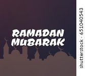 ramadan kareem beautiful... | Shutterstock .eps vector #651040543