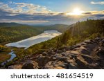 Lake of the Clouds sunset, Porcupine Mountains State park in Upper Michigan