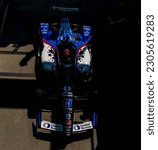 Small photo of May 19, 2023-Indianapolis, IN: The Rahal Letterman Lanigan Racing Honda crew roll out their race car to pit road before a practice for the Indianapolis 500 at the Indianapolis Motor Speedway