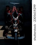 Small photo of May 19, 2023-Indianapolis, IN: The Rahal Letterman Lanigan Racing Honda crew roll out their race car to pit road before a practice for the Indianapolis 500 at the Indianapolis Motor Speedway