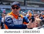 Small photo of May 20, 2023-Indianapolis, IN: INDYCAR driver, JACK HARVEY (30) of Bassingham, England and his Rahal Letterman Lanigan Racing Honda team, prepare to qualify for the Indianapolis 500