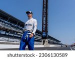 Small photo of May 20, 2023-Indianapolis, IN: INDYCAR driver, GRAHAM RAHAL (15) of New Albany, Ohio and his Rahal Letterman Lanigan Racing Honda team, prepare to qualify for the Indianapolis 500