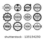 set of vintage icons | Shutterstock .eps vector #135154250
