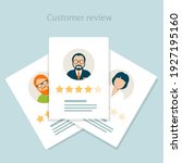 reviewer opinion   customer... | Shutterstock .eps vector #1927195160