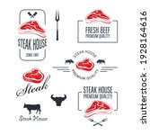 steak house and butchery labels ... | Shutterstock .eps vector #1928164616