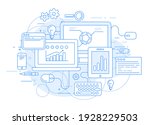 website analytics  online... | Shutterstock .eps vector #1928229503