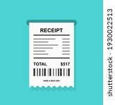 receipt simple icon with... | Shutterstock .eps vector #1930022513